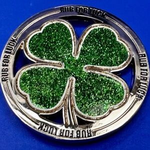 Belt buckle shamrock lucky